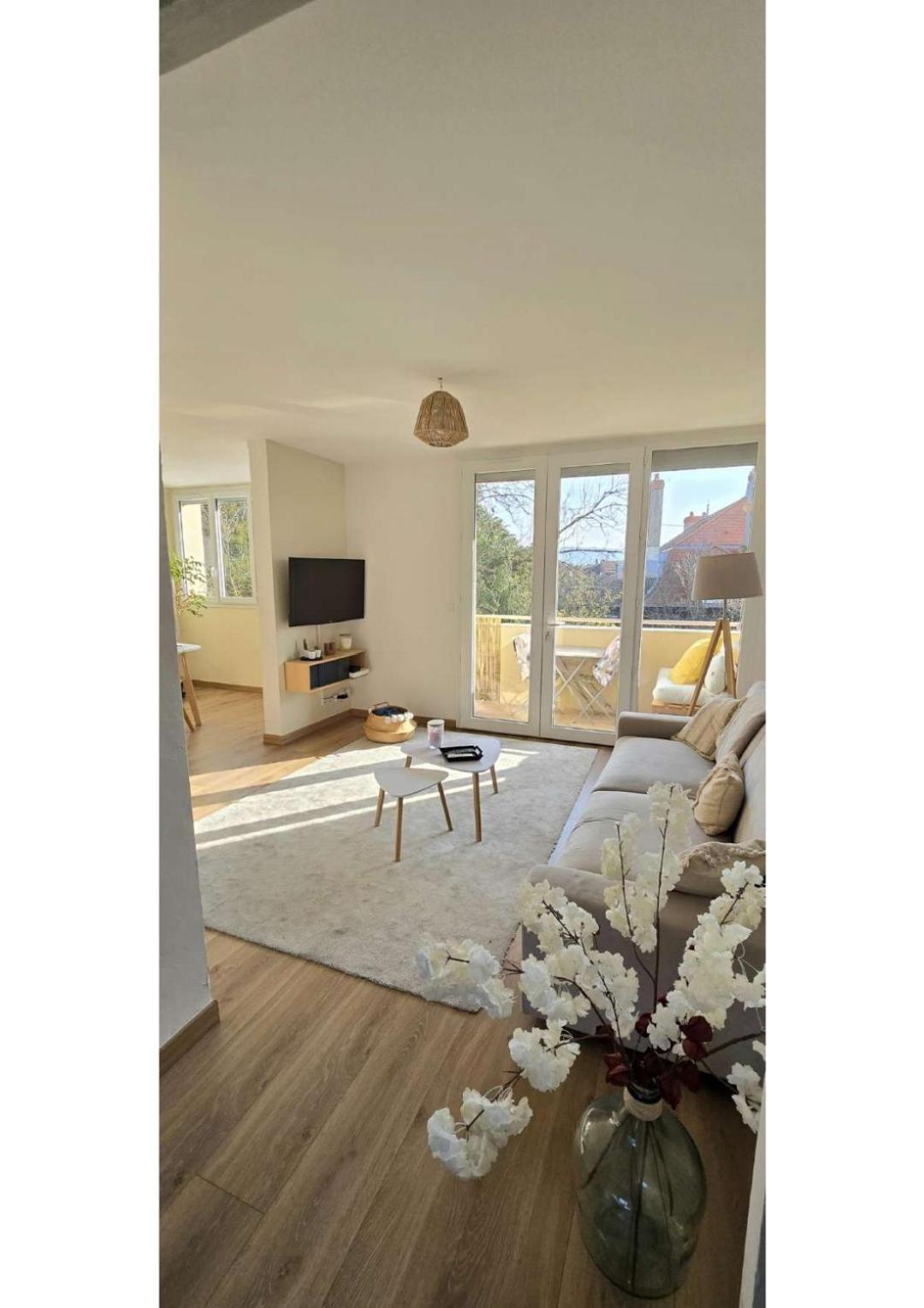 Superbe T3 Cosy, Parking Gratuit + Balcon Apartment Riom Luaran gambar